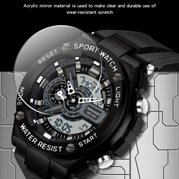 SANDA 3170 Men Luminous Waterproof Sports Watch