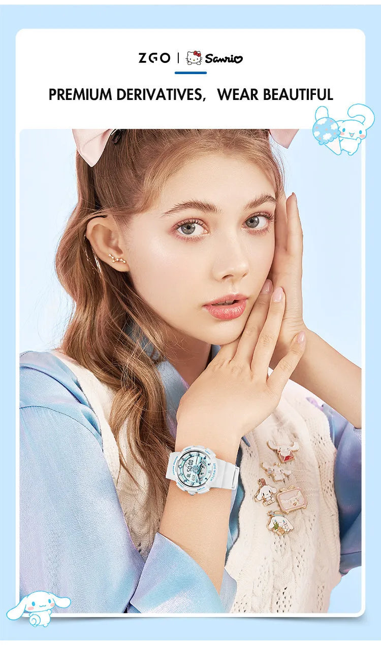 ZGO X Sanrio Cinnamoroll Electronic Watch for girls